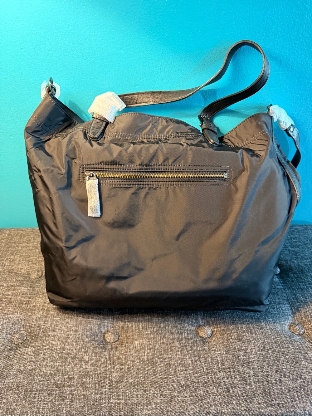 Cole Hann Black Nylon Kendra Tote Bag -